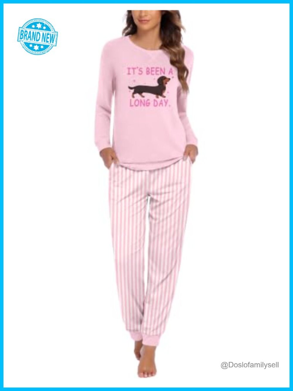 Ekouaer Women's Long Sleeve Pajama Set Plaid Jogger Lounge Sleepwear